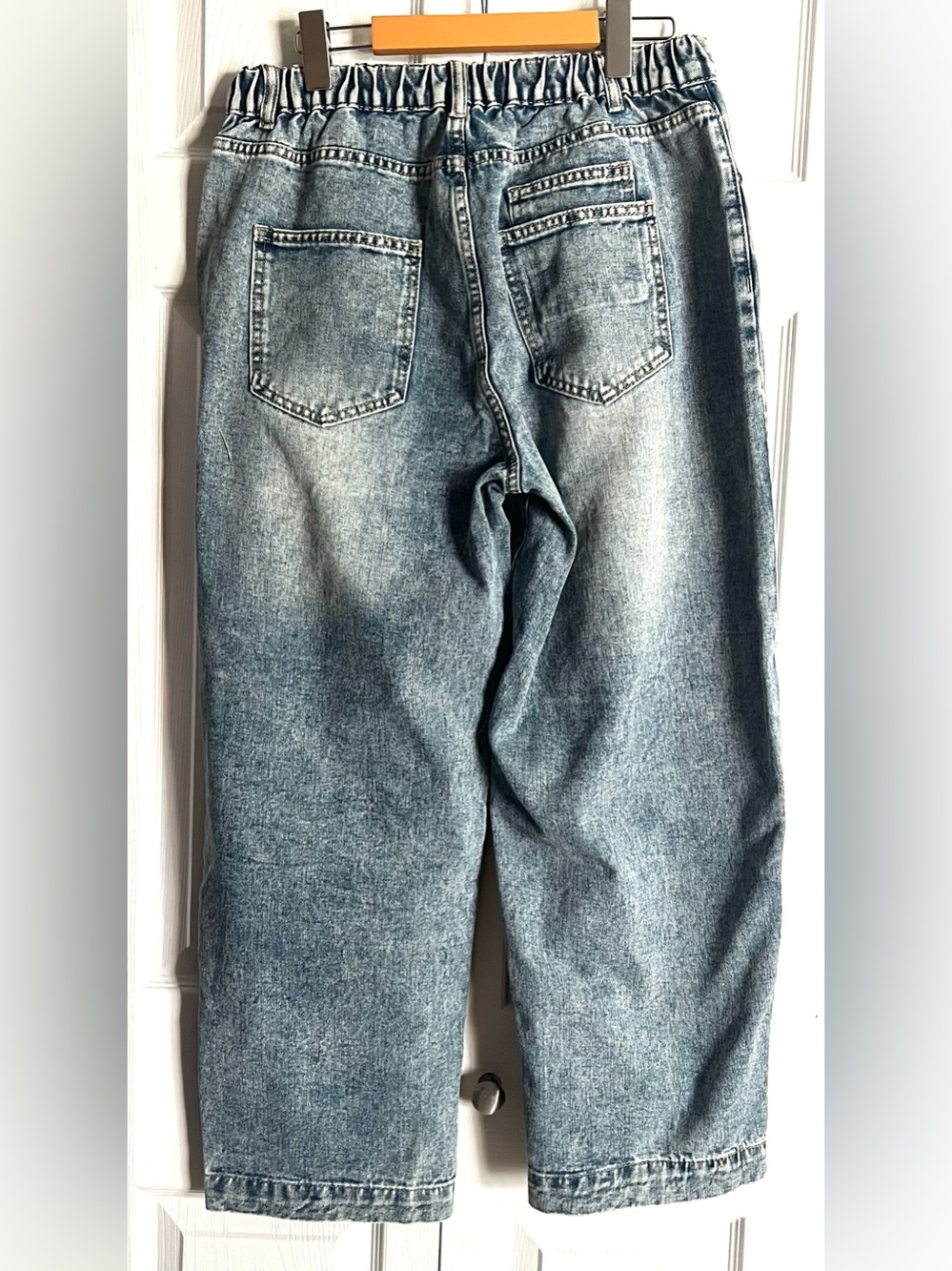✨ Shein Light Wash Barrel Leg Jeans - Size 31 (Brand New!) - Picture 2 of 3